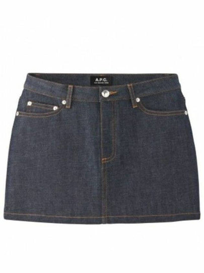 Women's Mini Jupe Denim Skirt Indigo - A.P.C. - BALAAN 2