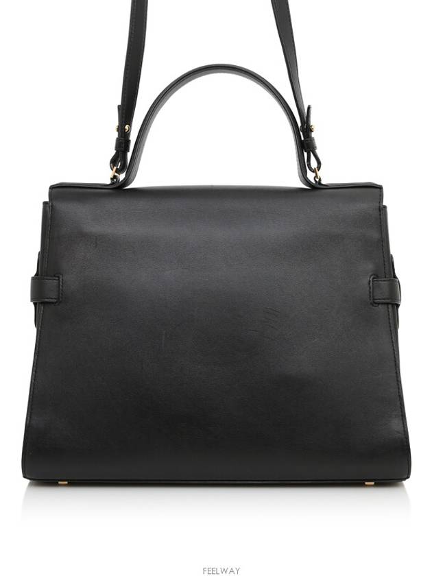 Classic TEMPETE Tompete Black Gold Shoulder Flap Bag - DELVAUX - BALAAN 4