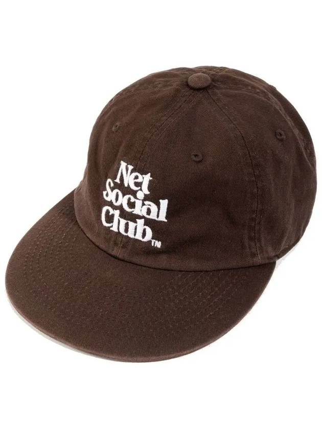 OG LOGO ROUND VISOR CAP DEEP BROWN - NET SOCIAL CLUB - BALAAN 7