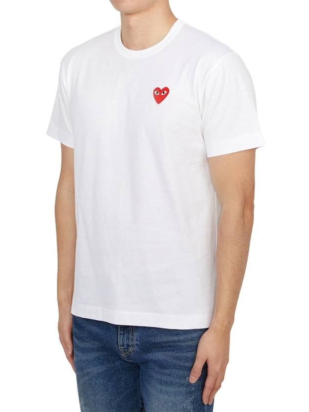 Red Heart T-Shirt White - COMME DES GARCONS PLAY - BALAAN 3