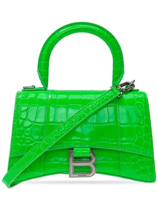 Hourglass Tote Bag Green - BALENCIAGA - BALAAN 1