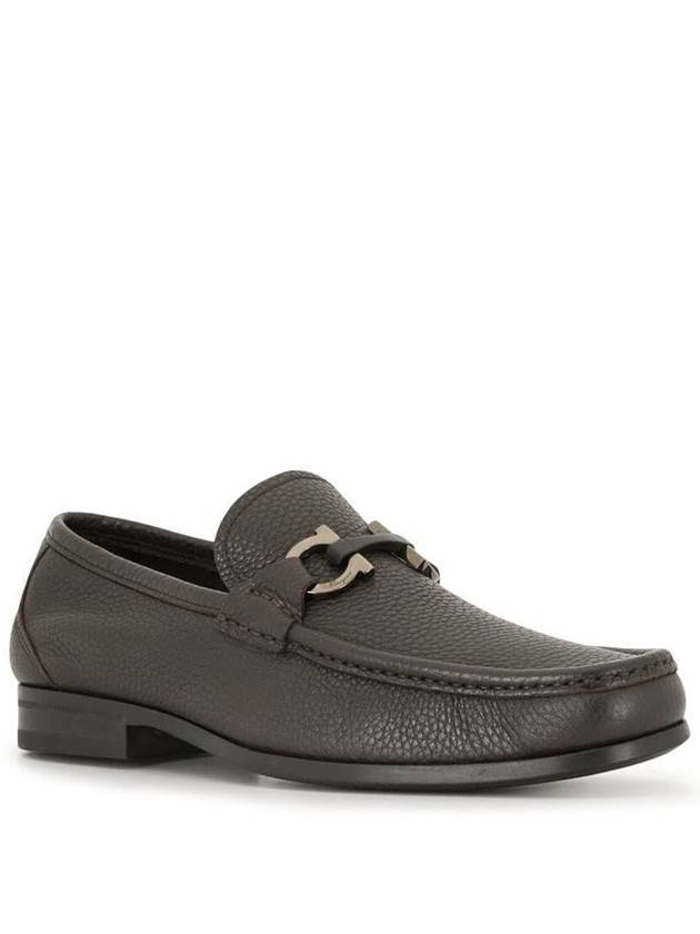 Gancini Suede Moccasin Loafers Dark Brown - SALVATORE FERRAGAMO - BALAAN 3