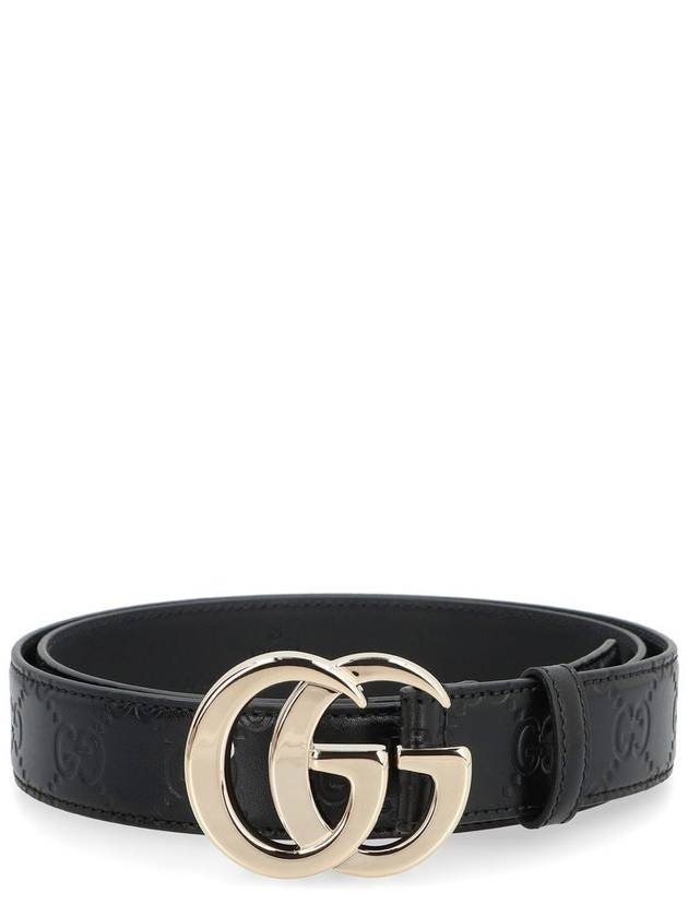 Gucci Gg Milano Leather Belt - GUCCI - BALAAN 1