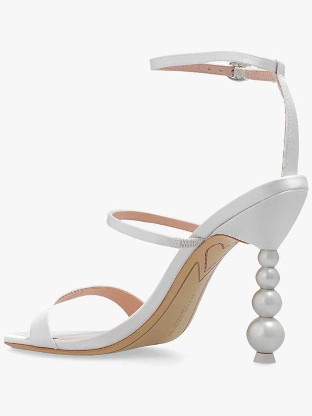 Sophia Webster ‘Rosalind’ Heeled Sandals In Satin, Women's, Cream - SOPHIA WEBSTER - BALAAN 5