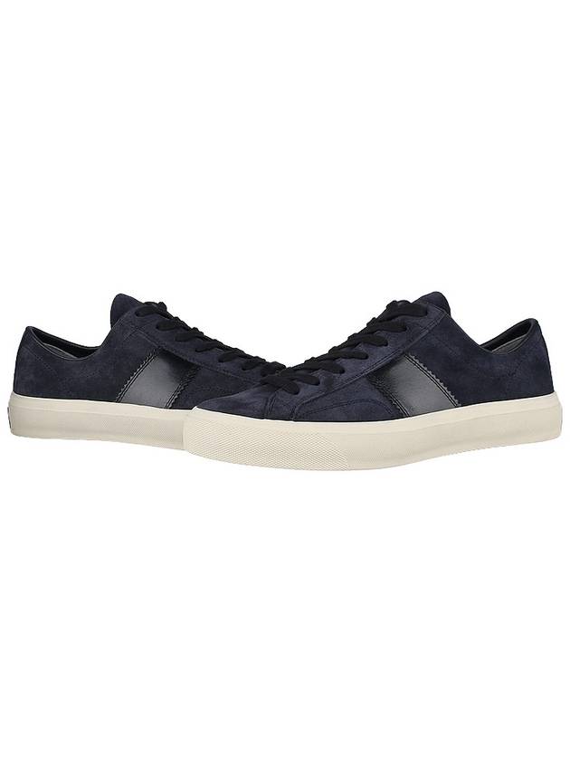 Suede Low Top Sneakers Grey - TOM FORD - BALAAN 2