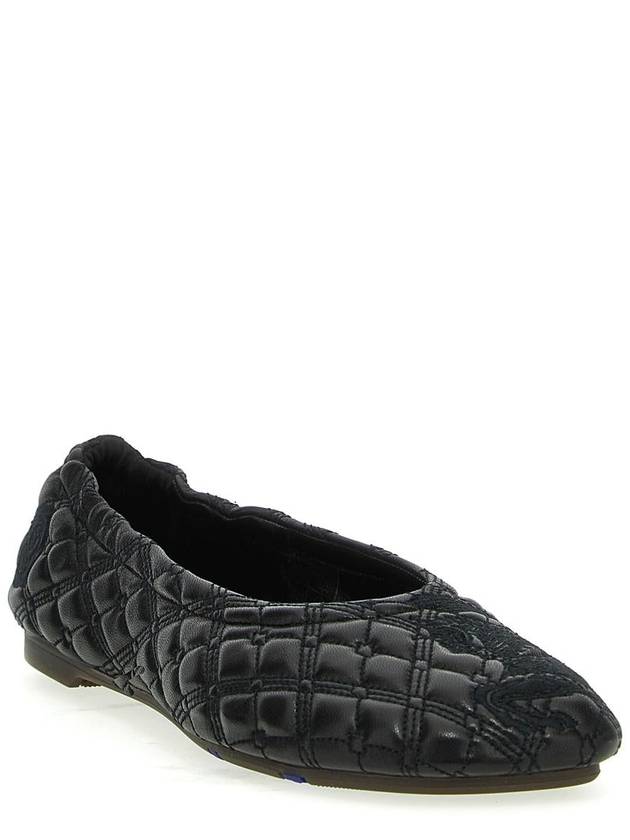 Quilted Leather Ballerinas Black - BURBERRY - BALAAN 3