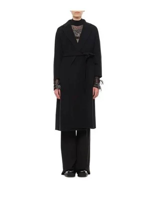 Esturian Virgin Wool Single Coat Black - S MAX MARA - BALAAN 2