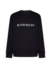 Logo Print Cotton Sweatshirt Black - GIVENCHY - BALAAN 2