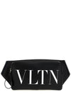 Leather Belt Bag Black - VALENTINO - BALAAN 1