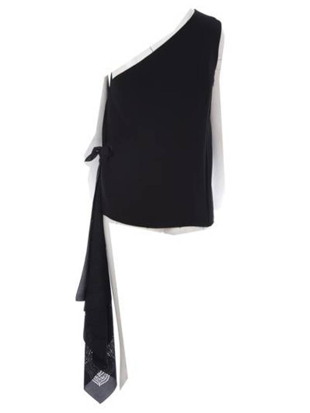 bw60vu10f4 one shoulder top - GIVENCHY - BALAAN 3