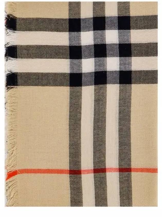 Vintage Check Wool Scarf Beige - BURBERRY - BALAAN 2