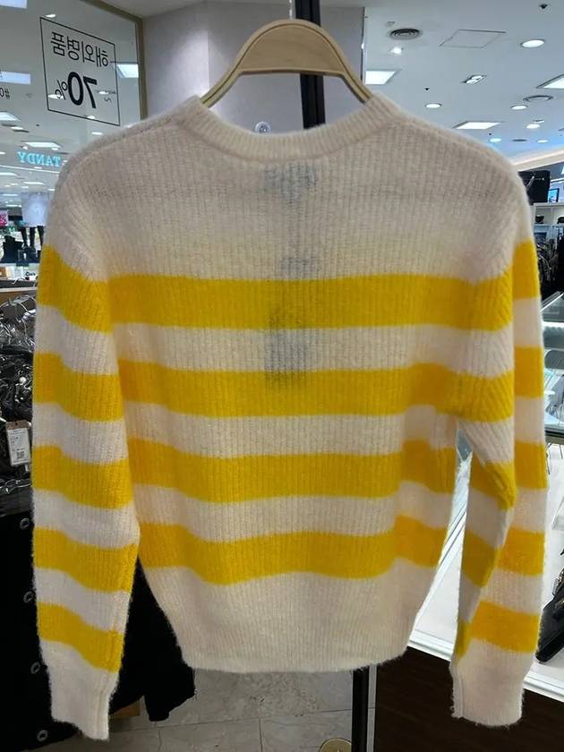 Women s Striped Alpaca Wool Knit Yellow WPAAXF23100AAD - A.P.C. - BALAAN 2