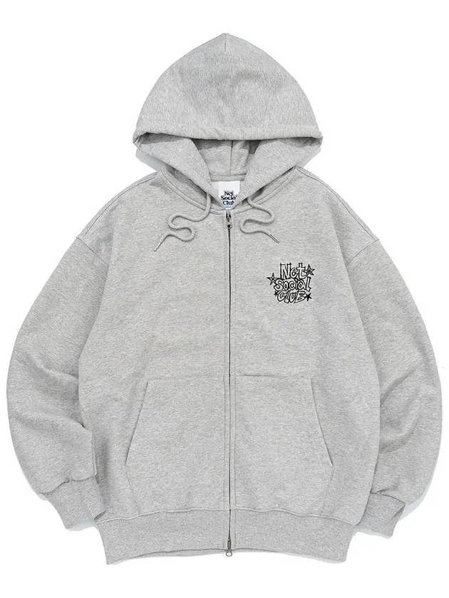 STAR SKETCH HOOD ZIP UP MELANGE - NET SOCIAL CLUB - BALAAN 3