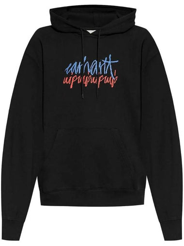 Graphic Print Hoodie Black - CARHARTT WIP - BALAAN 1