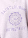 University Logo Sweatshirt Lilac - SAINT LAURENT - BALAAN 3