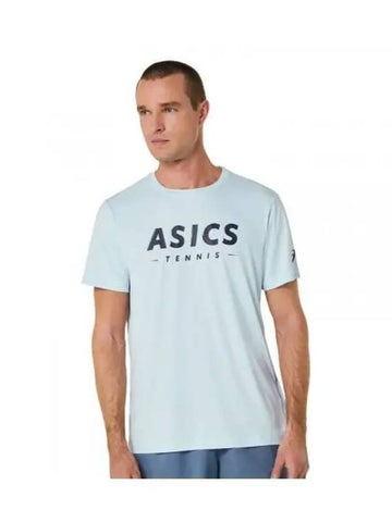 Man Court Tennis Graphic Tee 2041A259406 Men s Short Sleeve Round T Shirt - ASICS - BALAAN 1