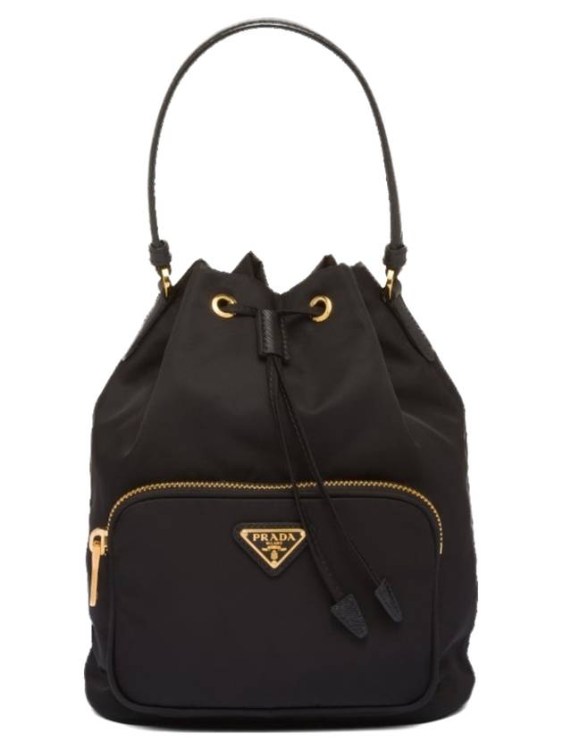 Duet Re-Nylon Bucket Bag Black - PRADA - BALAAN 2