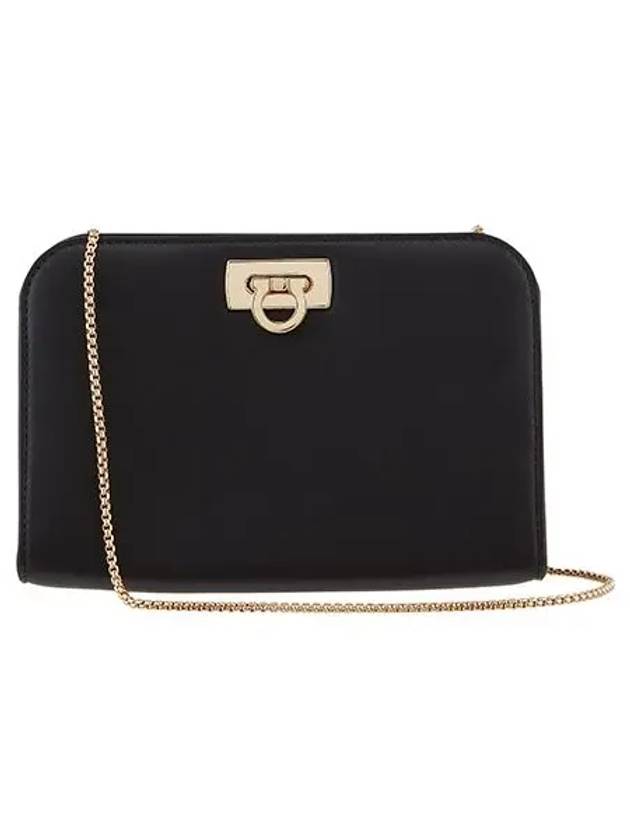 Diana Small Clutch Bag Black - SALVATORE FERRAGAMO - BALAAN 4