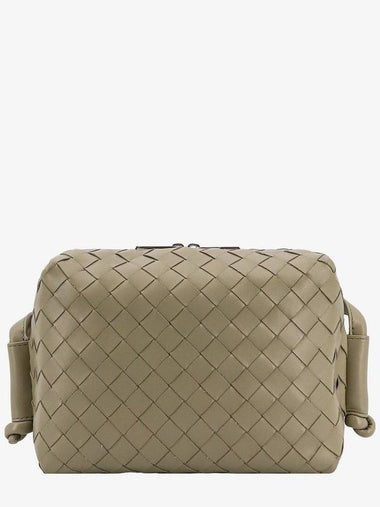 Intrecciato Weaving Leather Crossbag Travertine - BOTTEGA VENETA - BALAAN 1