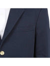 Dyed Gabardine Unconstructed Cotton Jacket Navy - THOM BROWNE - BALAAN 9