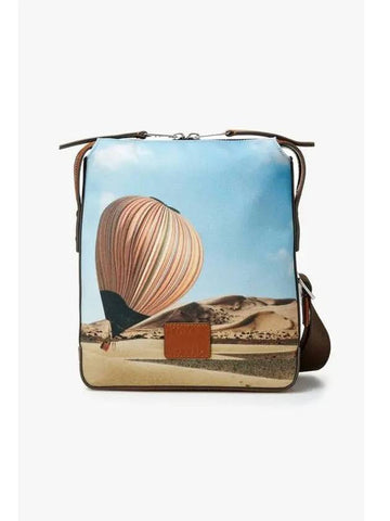 Balloon Print Canvas Messenger Bag Brown - PAUL SMITH - BALAAN 1