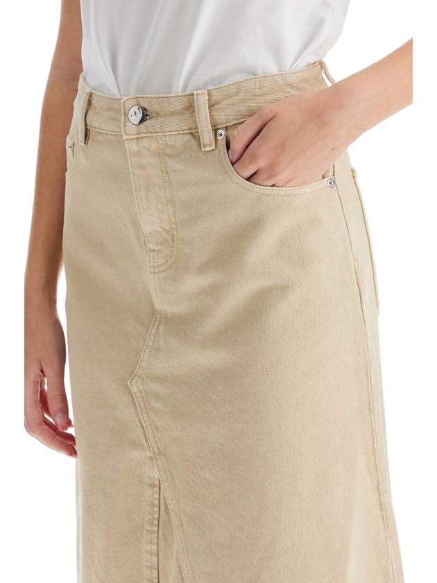 denim trapeze skirt with - TORY BURCH - BALAAN 4