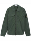 Supima Cotton Twill Stretch-TC Jacket Khaki - STONE ISLAND - BALAAN 3