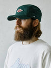 Classic Oversized Fit Camp Ball Cap Deep Green - AKAW - BALAAN 1