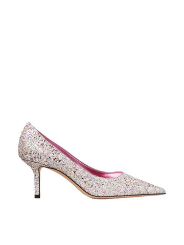 Love 65 Frost Glitter Pumps Heel Candy Pink - JIMMY CHOO - BALAAN 1