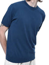 Men s LBRHK BL Linen Basic Round Half Knit Blue - CHANCE'S NOI - BALAAN 10