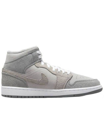 Air Jordan 1 Mid SE High Top Sneakers Particle Grey - NIKE - BALAAN 1