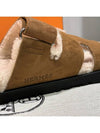 Chypre sandals suede goatskin dark brown men - HERMES - BALAAN 5