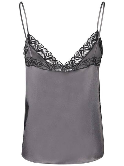 Alberta Ferretti Satin Top With Lace Inserts - ALBERTA FERRETTI - BALAAN 2