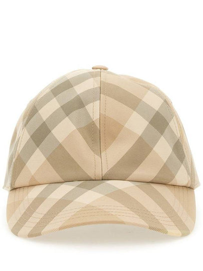 Check Ball Cap Beige - BURBERRY - BALAAN 2