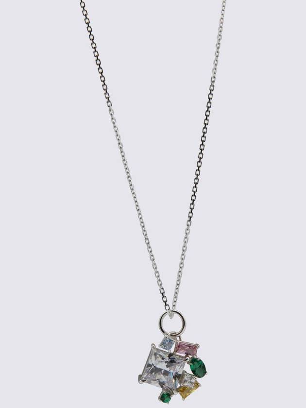 Hatton Labs Silver Metal Multi Charms Necklace - HATTON LABS - BALAAN 2