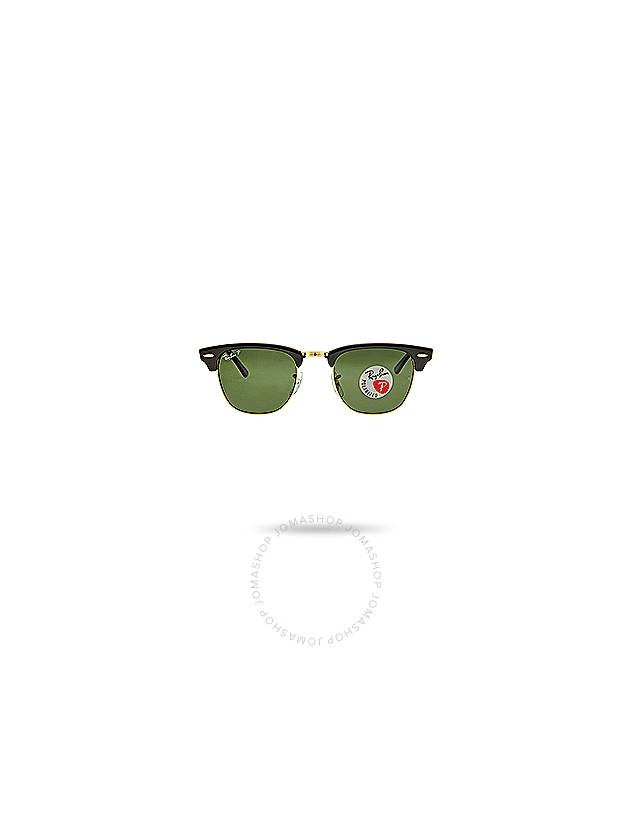 Ray Ban Clubmaster Classic Polarized Green Classic G-15 Square Unisex Sunglasses RB3016 901/58 49 - RAY-BAN - BALAAN 1