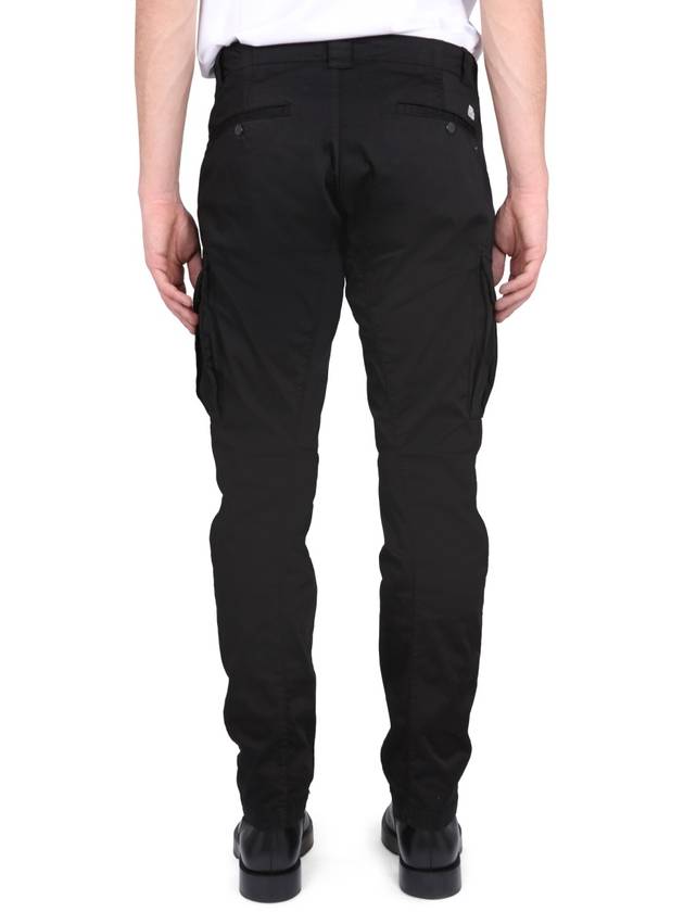 Lens Wappen Cargo Straight Pants Black - CP COMPANY - BALAAN 5