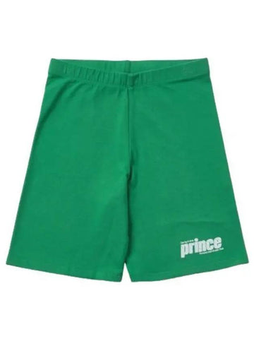 Prince Sporty Biker Shorts Pants Green White - SPORTY & RICH - BALAAN 1