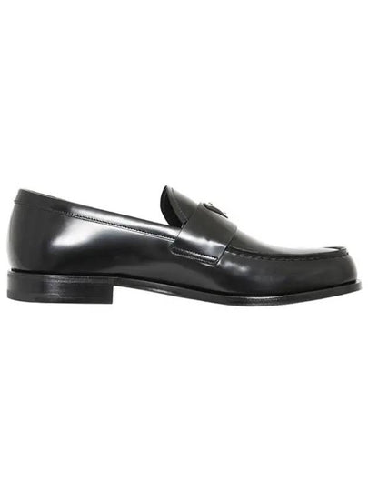 Brushed Leather Loafers Black - PRADA - BALAAN 2