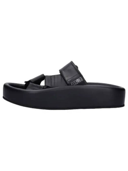 MM6 leather platform sandals black - MAISON MARGIELA - BALAAN 1