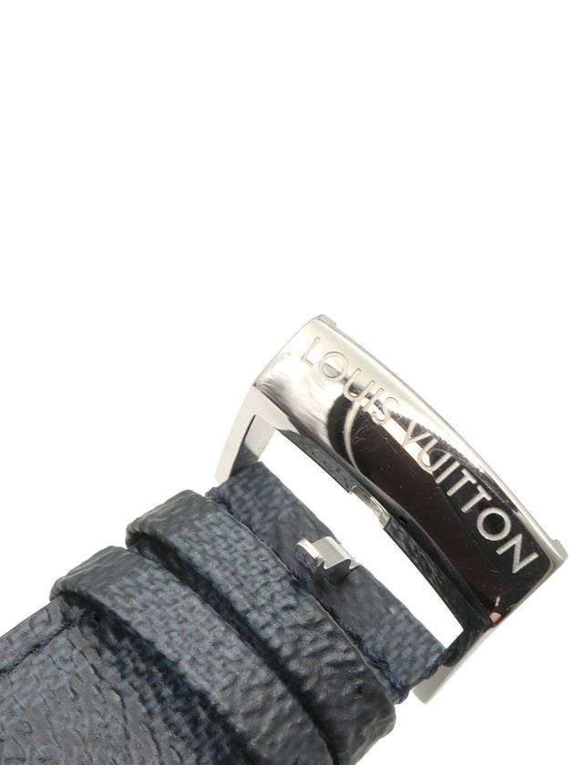 Damier Cobalt Graphite Canvas Tambour Watch Strap R15042 - LOUIS VUITTON - BALAAN 5