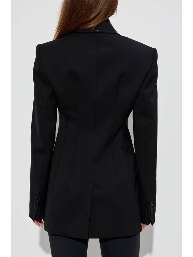 Sportmax Blazer With Closed Lapels, Women's, Black - MAX MARA SPORTMAX - BALAAN 4