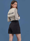 Striped slim fit shawl set knit MK3WP301 - P_LABEL - BALAAN 11