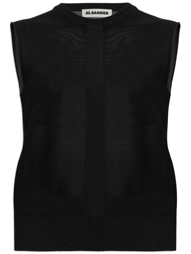 JIL SANDER Sleeveless Top, Women's, Black - JIL SANDER - BALAAN 1