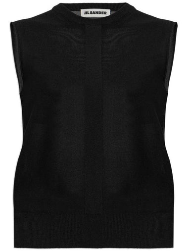 JIL SANDER Sleeveless Top, Women's, Black - JIL SANDER - BALAAN 1