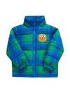 Stella McCartney TT2Q17 Z1403 715BL Sunshine Face Check Puffer Junior Jacket - STELLA MCCARTNEY - BALAAN 4