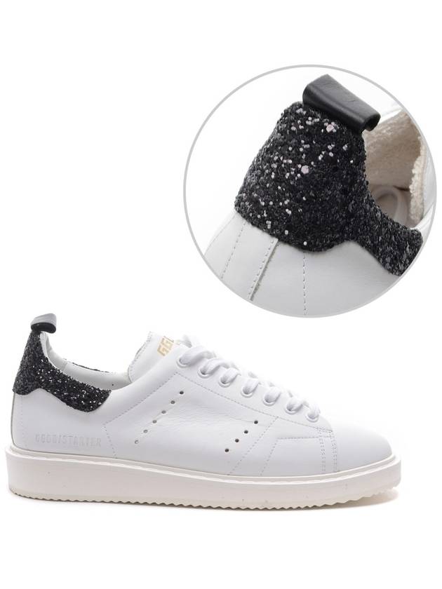 Men's Starter Glitter Tab Low Top Sneakers White - GOLDEN GOOSE - BALAAN 2