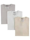 Men's Organic Jersey Short Sleeve T-Shirt 3 Pack Set - MAISON MARGIELA - BALAAN 2