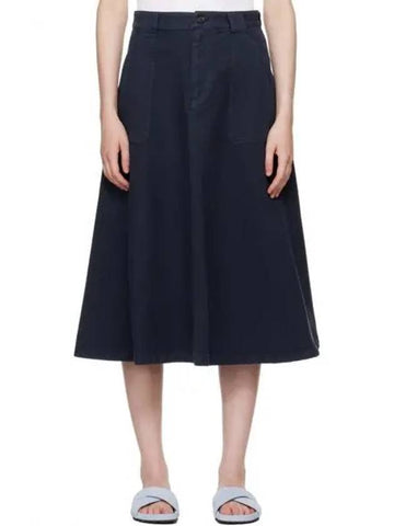 Navy loli denim midi skirt 242252F092002 271371 1147544 - A.P.C. - BALAAN 1