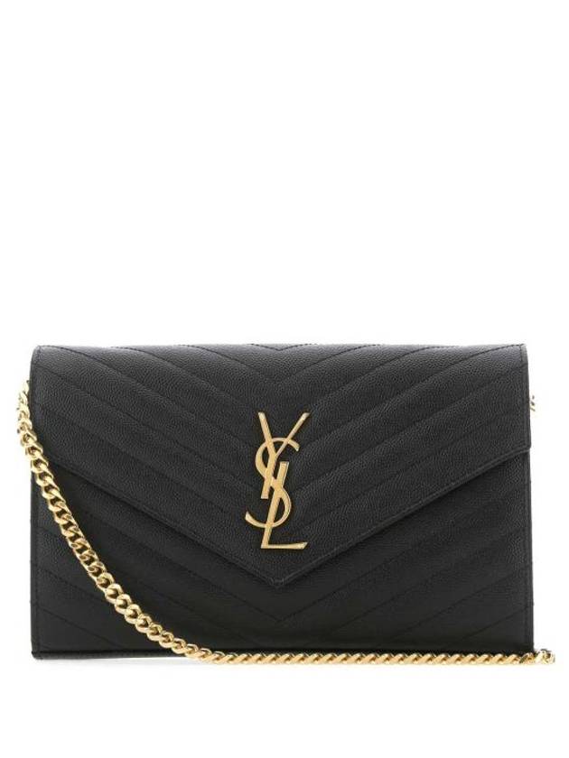 Monogram Matelasse Chain Shoulder Bag Black - SAINT LAURENT - BALAAN 2